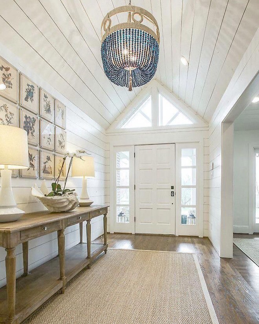 Coastal Chic Entryway Gallery Wall
