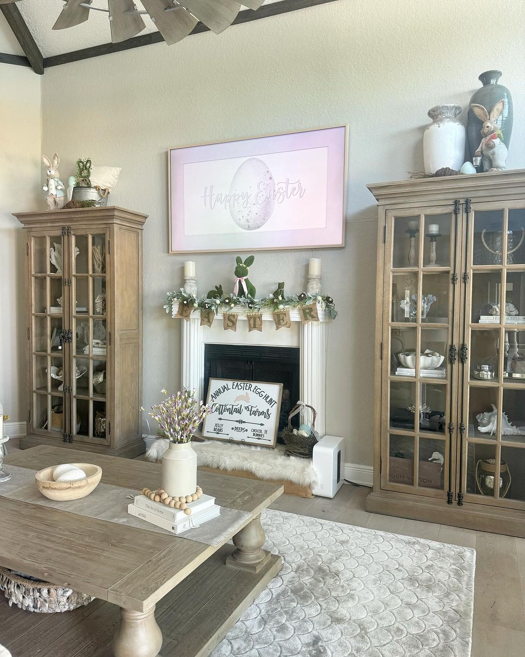 Decorate Seasonally for a Coastal Fireplace