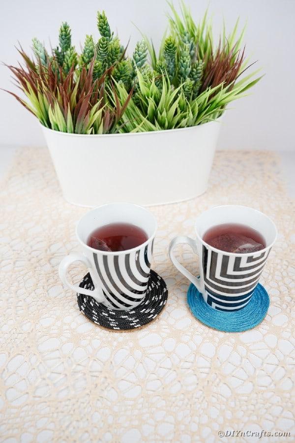 Coasters Made from Rolled Rope