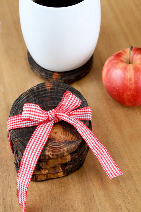 Coasters Made from Tree Limbs