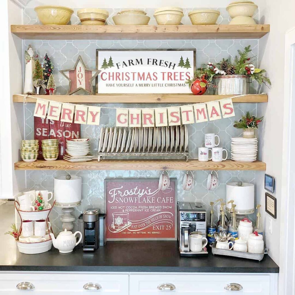 Coffee Bar Decor for the Holiday Season