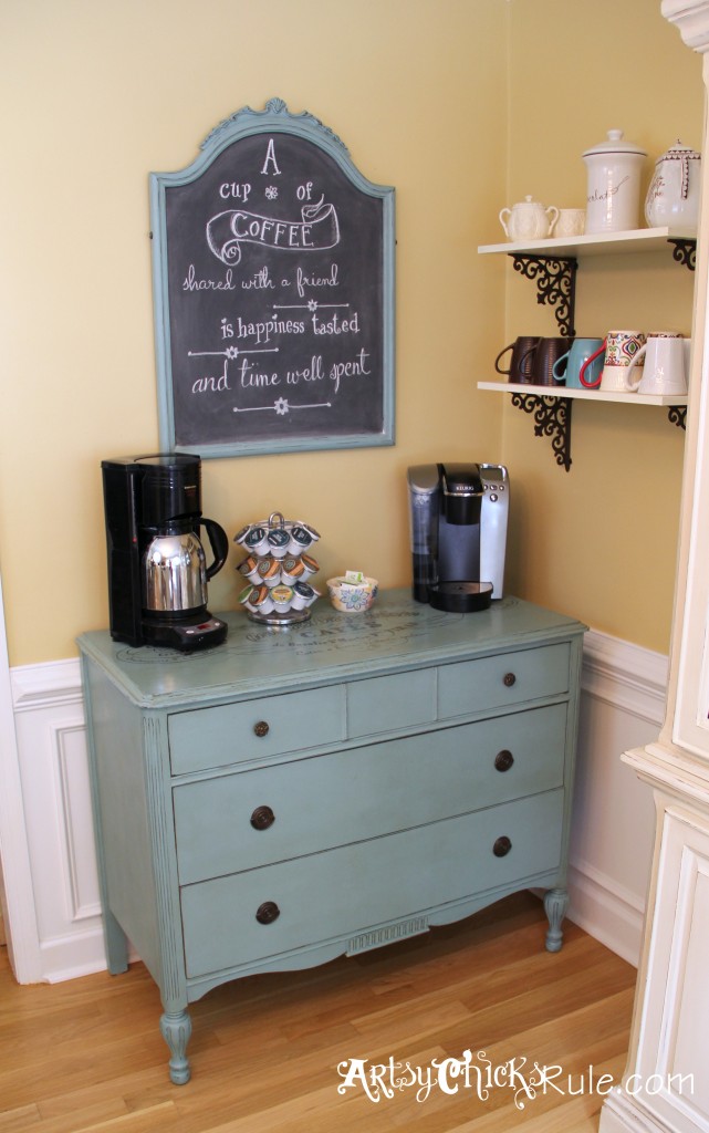 Coffee Bar in an Artsy Farmhouse Style