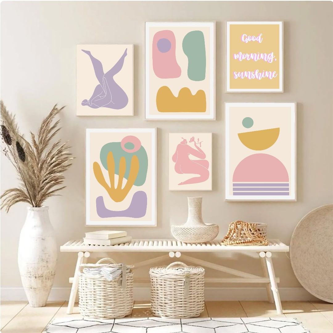Colour Coordinated Pastel Walls