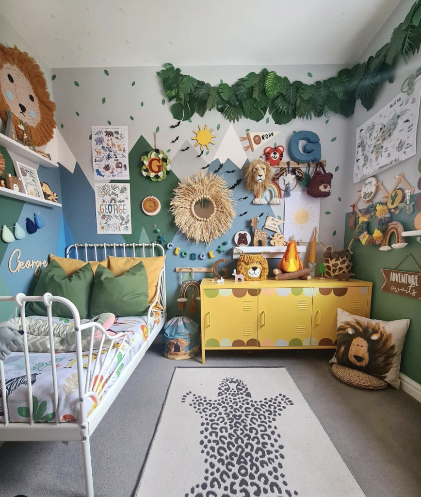 Colorful Wild Bedroom for a Baby Boy