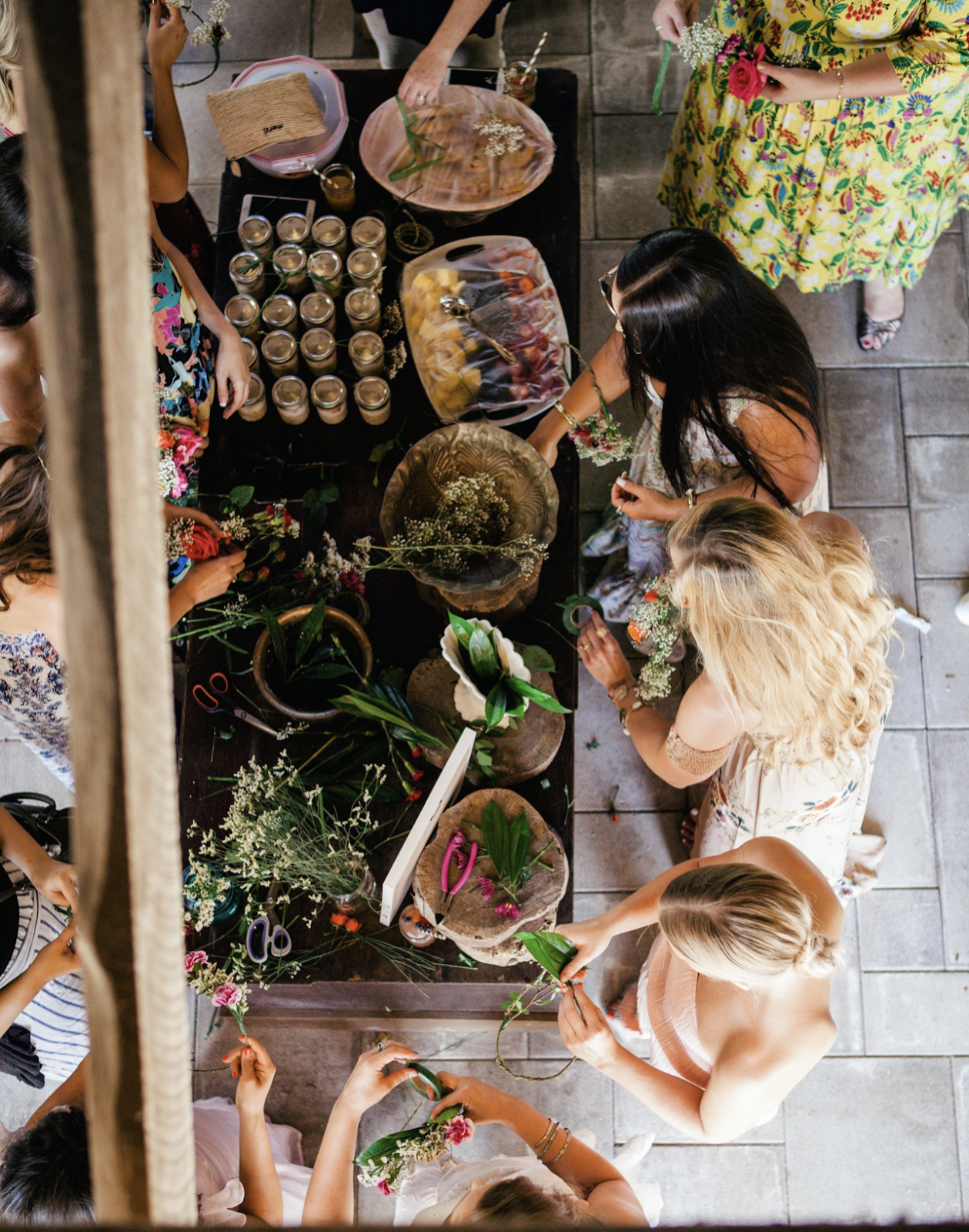 Communal Flower Bar