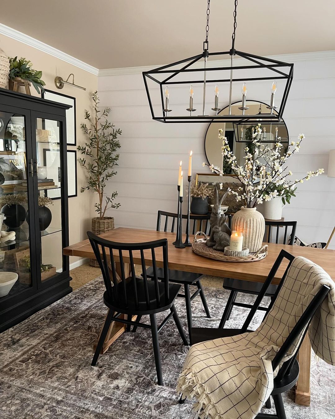 Contemporary Classic Rustic Dining Space