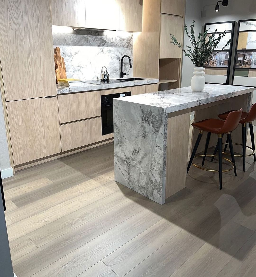 Cool Neutral Ashen Grey LVP Flooring