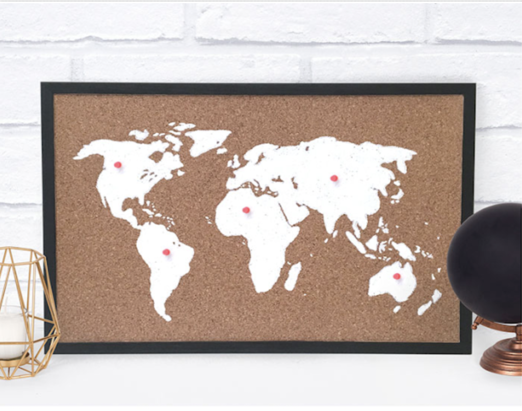 Corkboard Map