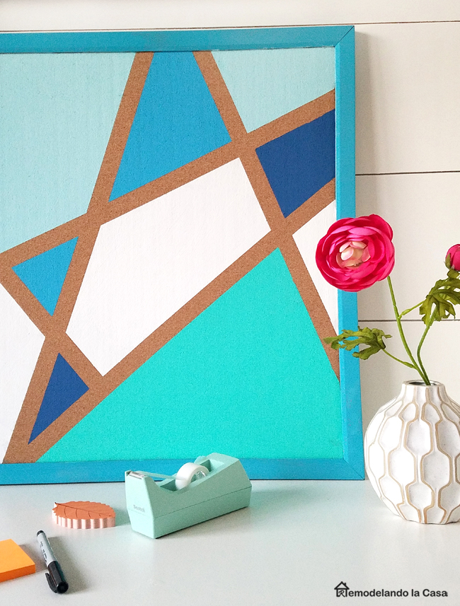 Corkboard with a Geometric Style