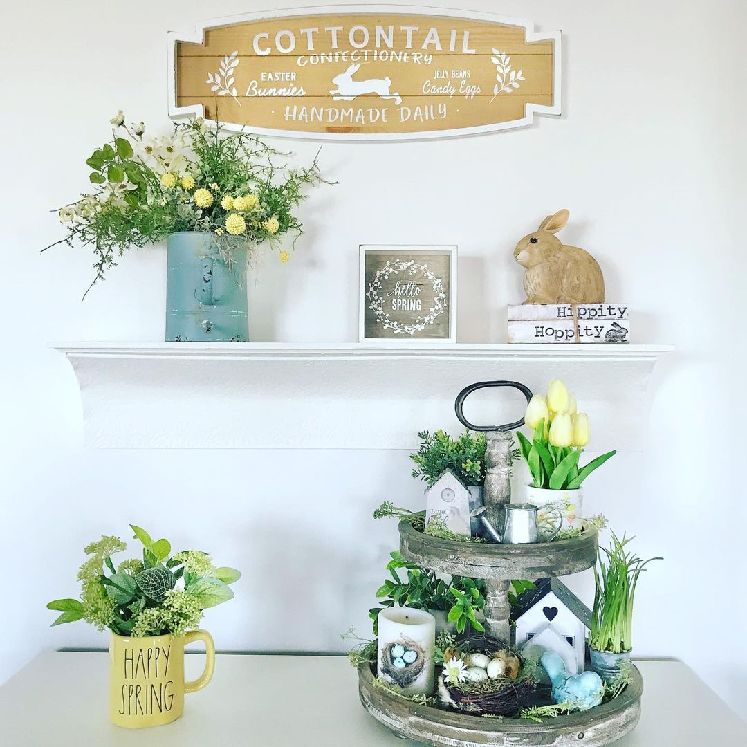 Cottage Spring Mantel