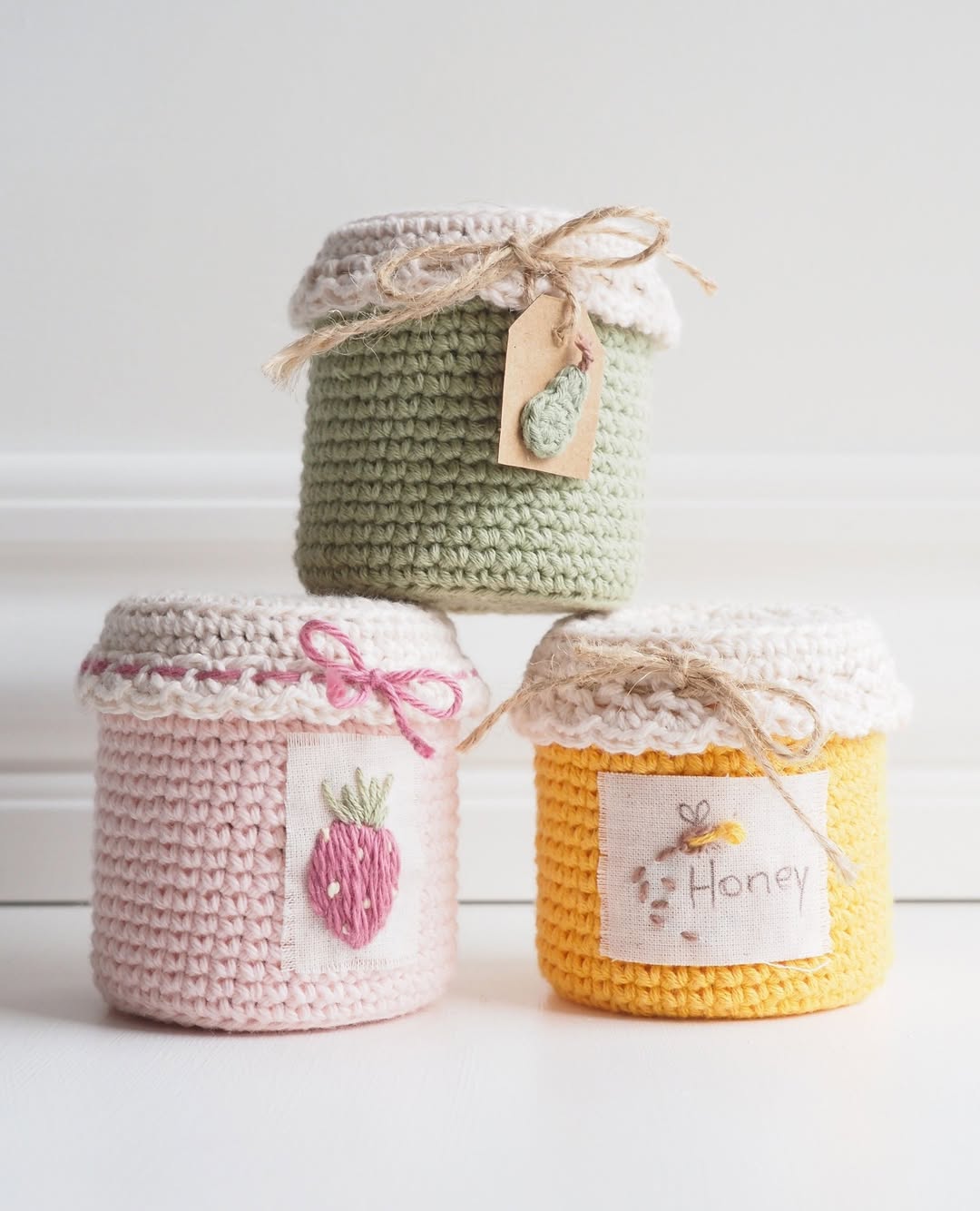 Country Crochet Jar Set