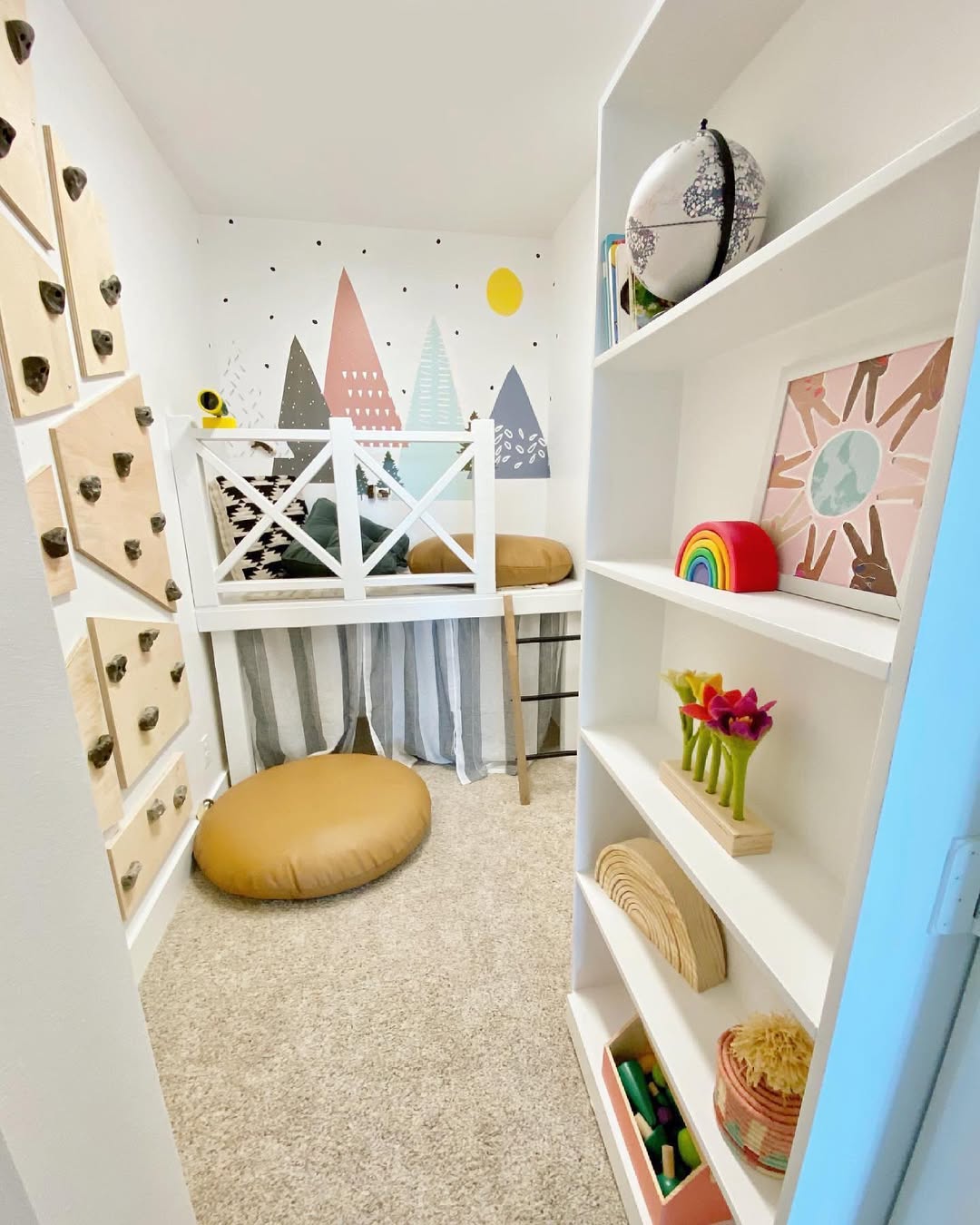 Cozy Climbing Playroom Nook