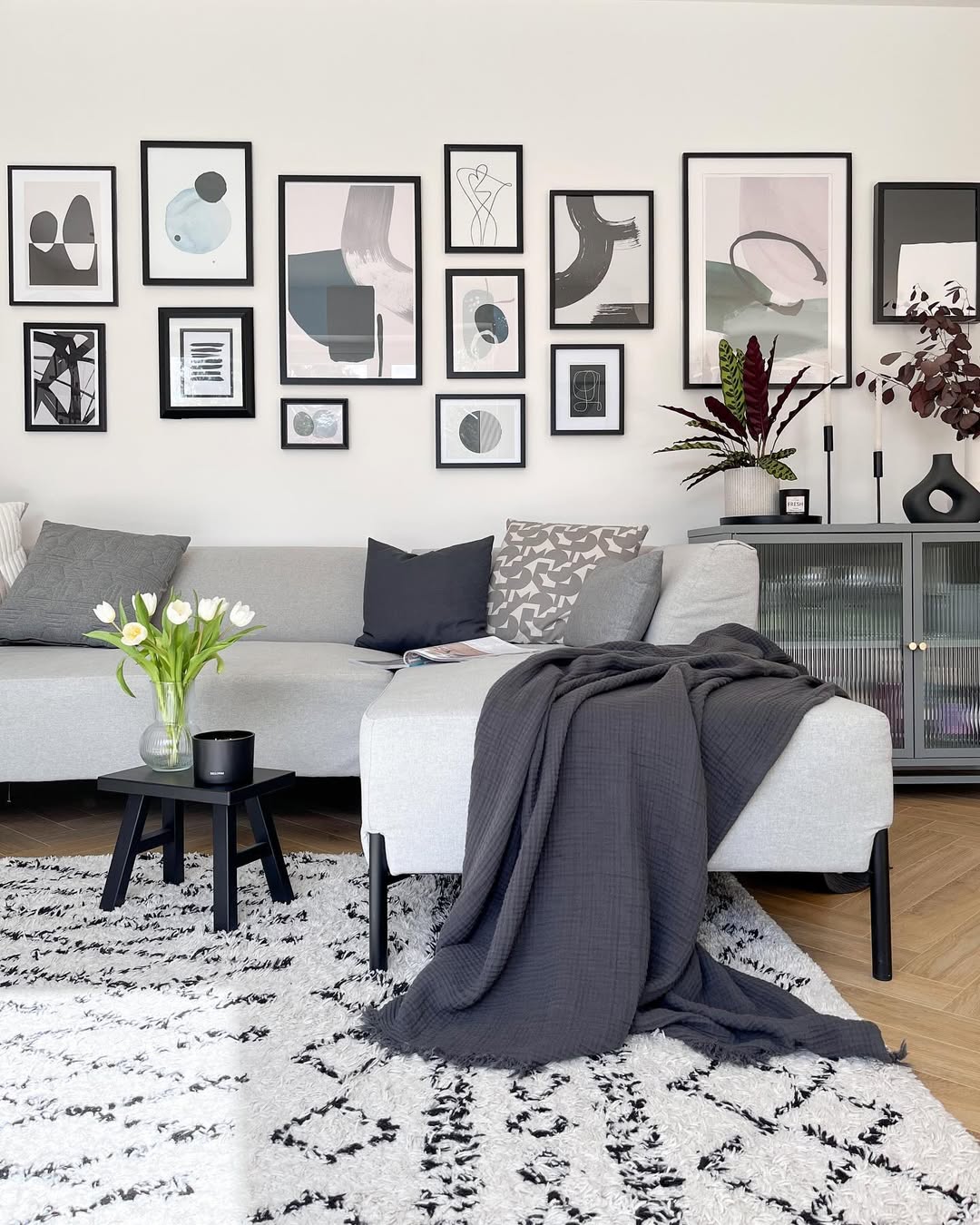 Cozy Layers of Bold Abstract Art