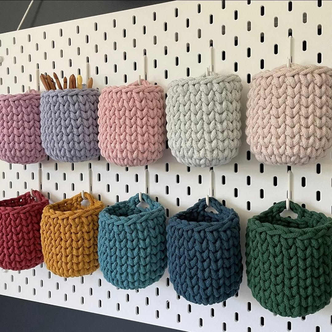 Crochet Pegboard Storage
