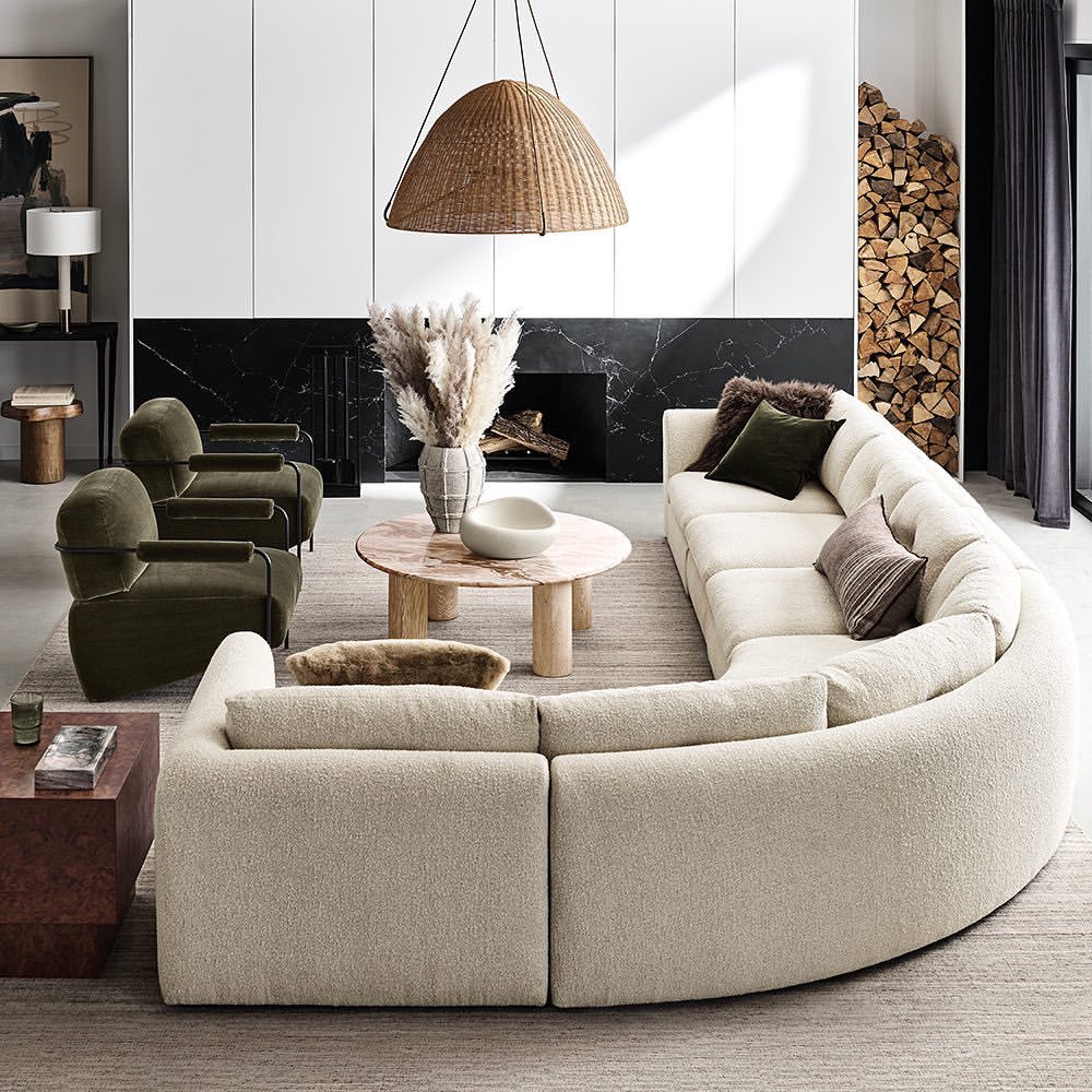 Curved Conversation Sectional