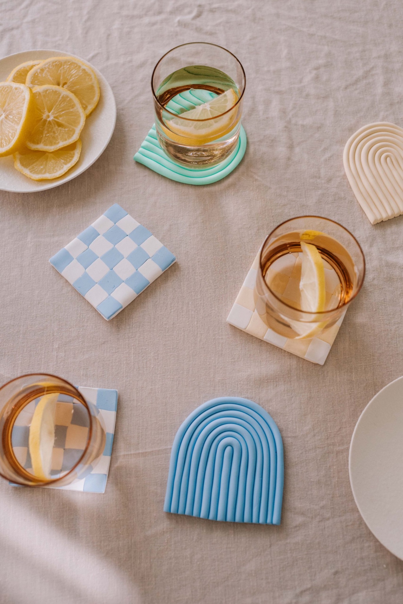 Customizable Clay Coasters