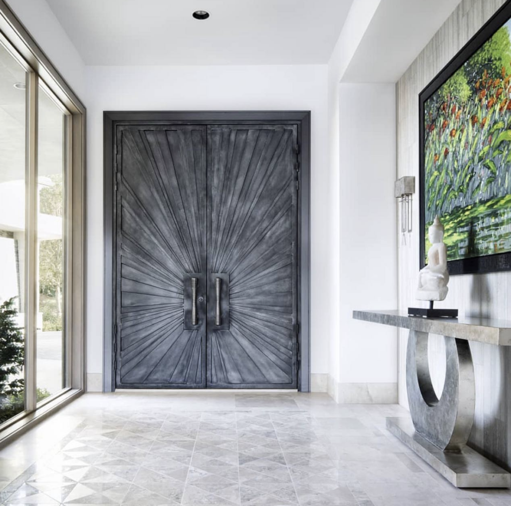 Dark Grey Front Door Modernity and Timelessness
