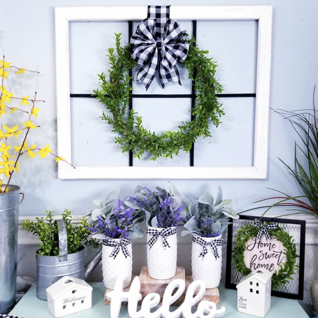 Decorating with a Window Frame