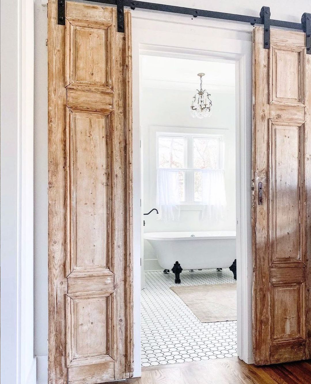 Distressed Antique Wood Barn Door