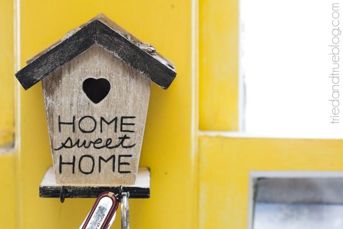 DIY Birdhouse Key Holder