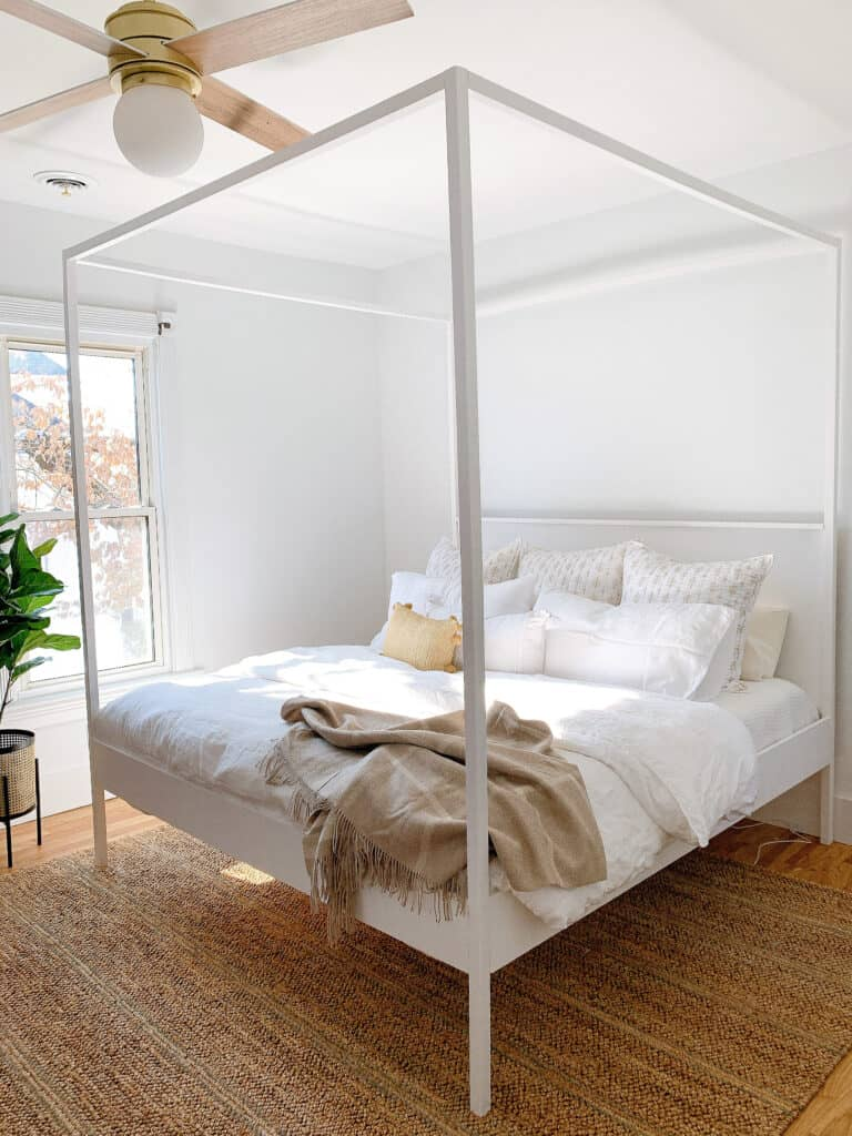 DIY Canopy Frame for a King Bed