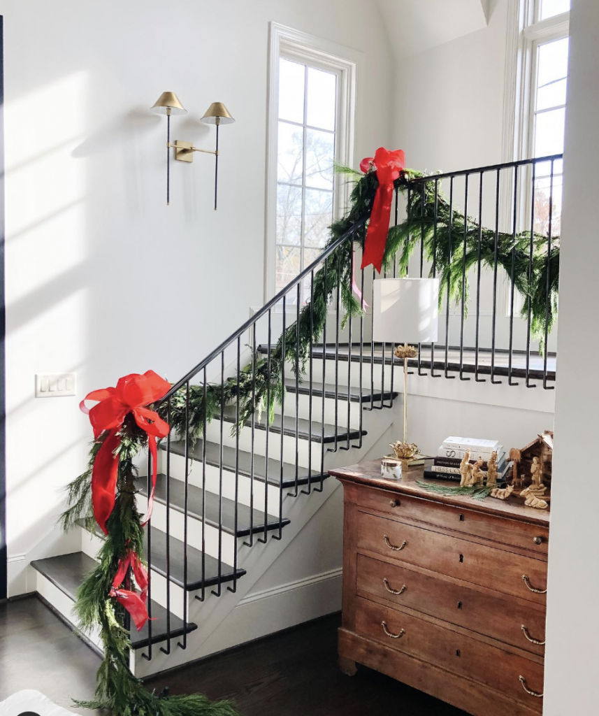 DIY Christmas Staircase Project