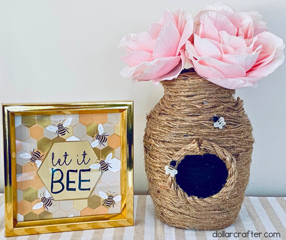 DIY Dollar Tree Beehive Vase