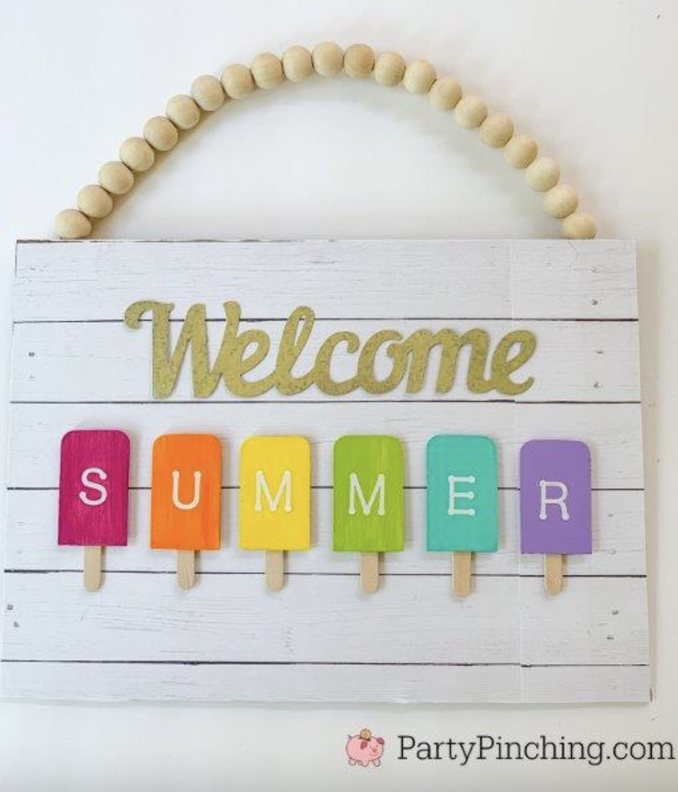 DIY Popsicle Sign