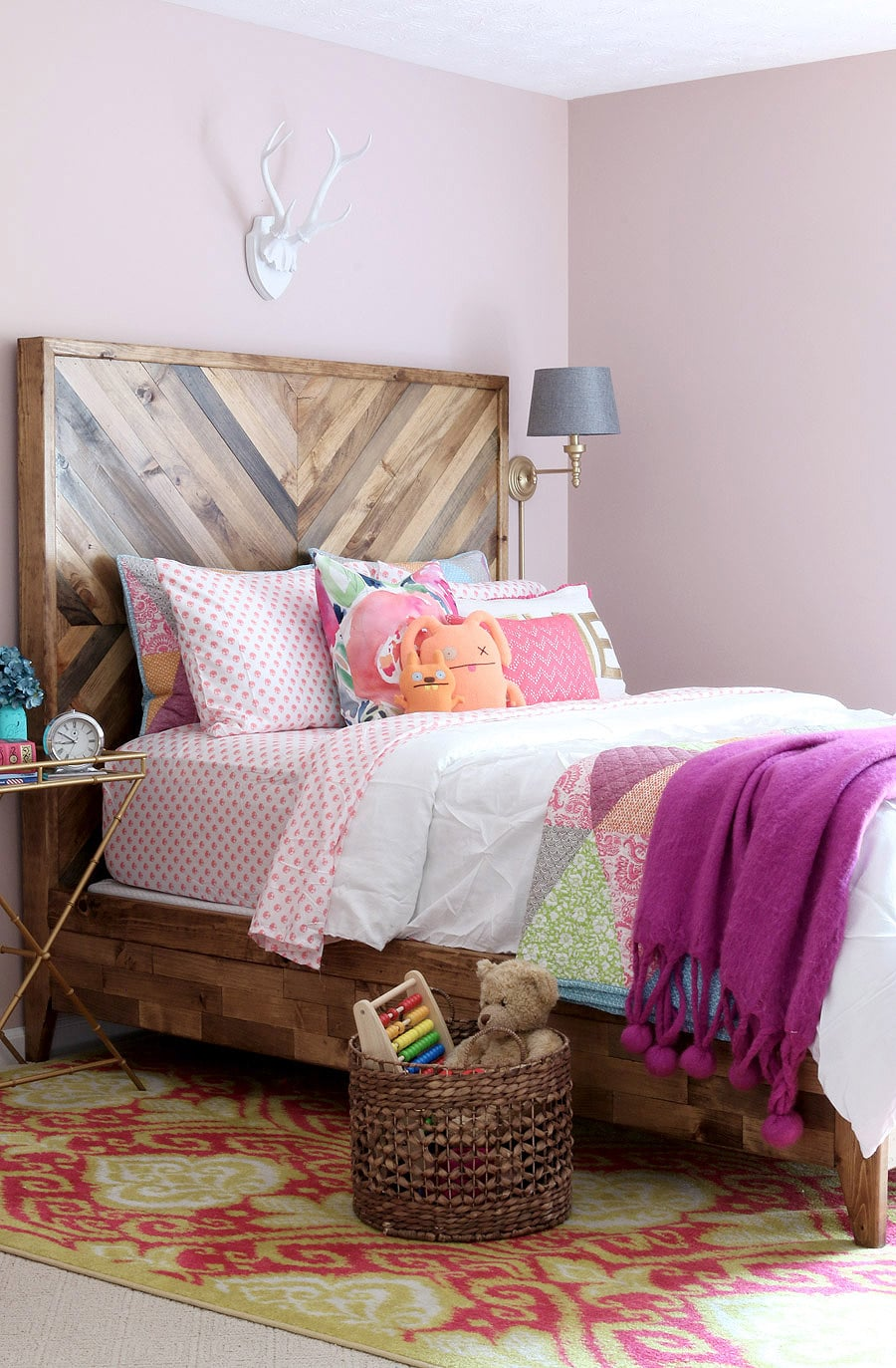 DIY Queen Reclaimed Wood Bed Frame