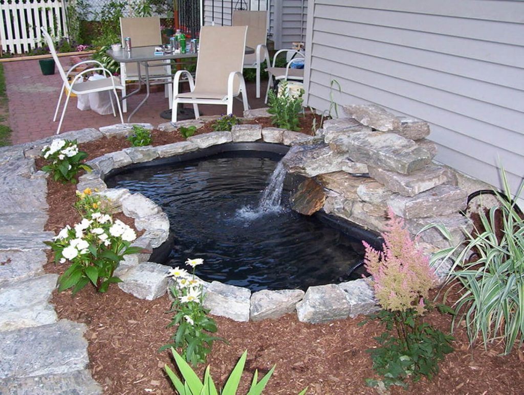 DIY Stone Garden Pond