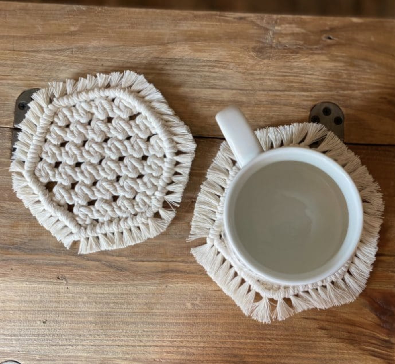 DIY Warm Rustic Wood and Sleek Modern Resin Coaster