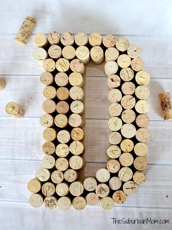 DIY Wine Cork Monogram