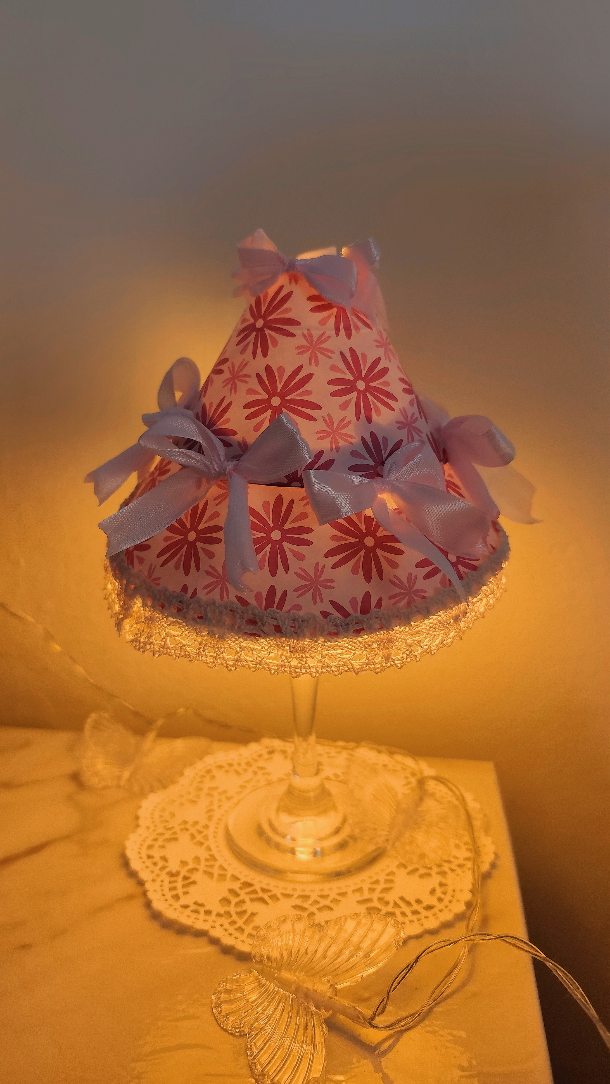 DIY Wine Glass Lantern