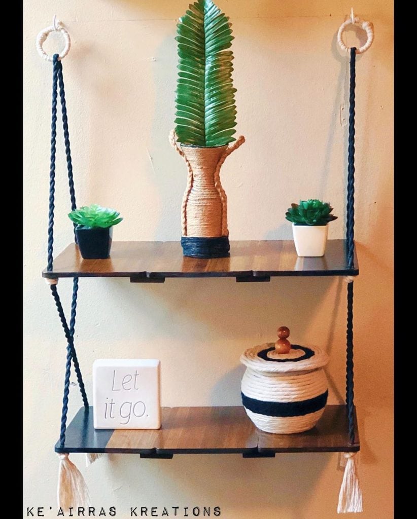 Double-Storey Hanging Shelves