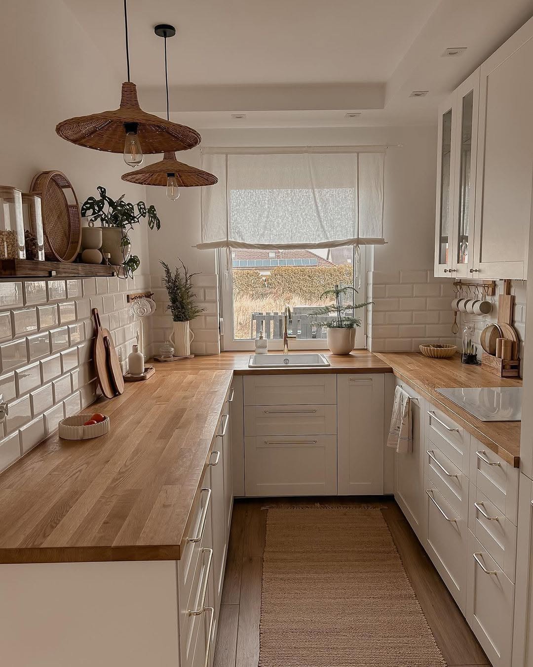 Earthy IKEA kitchen layers