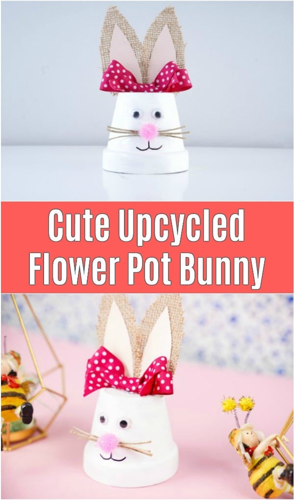 Easter Bunny Craft with Mini Clay Pots
