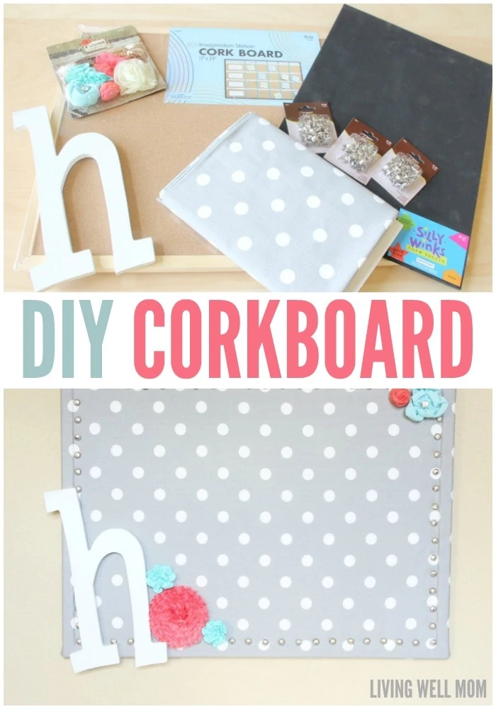 Easy Fabric Corkboard