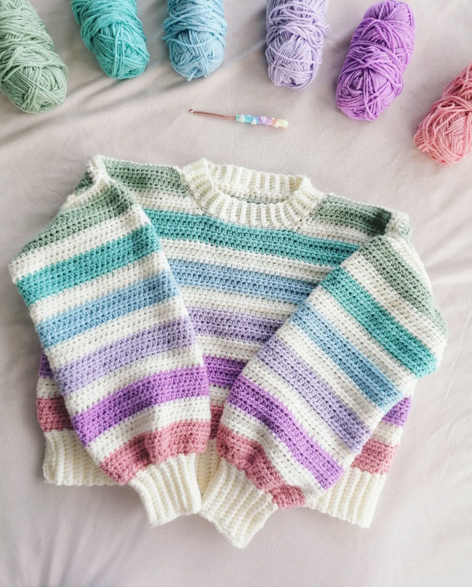 Easygoing Pastel Spring Knit