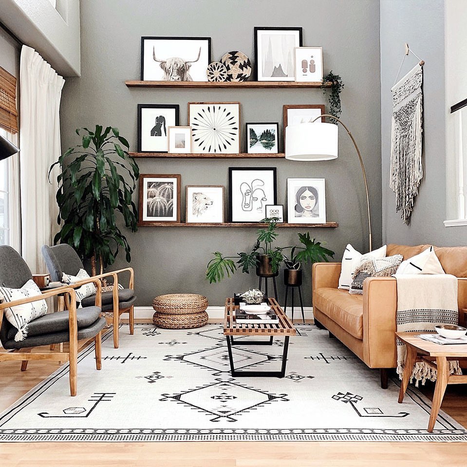 Eclectic Gallery with Leather Luxury