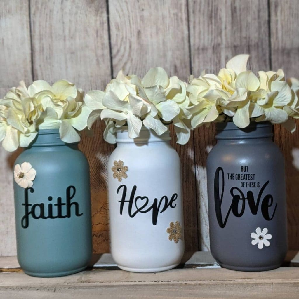 flower mason jar crafts