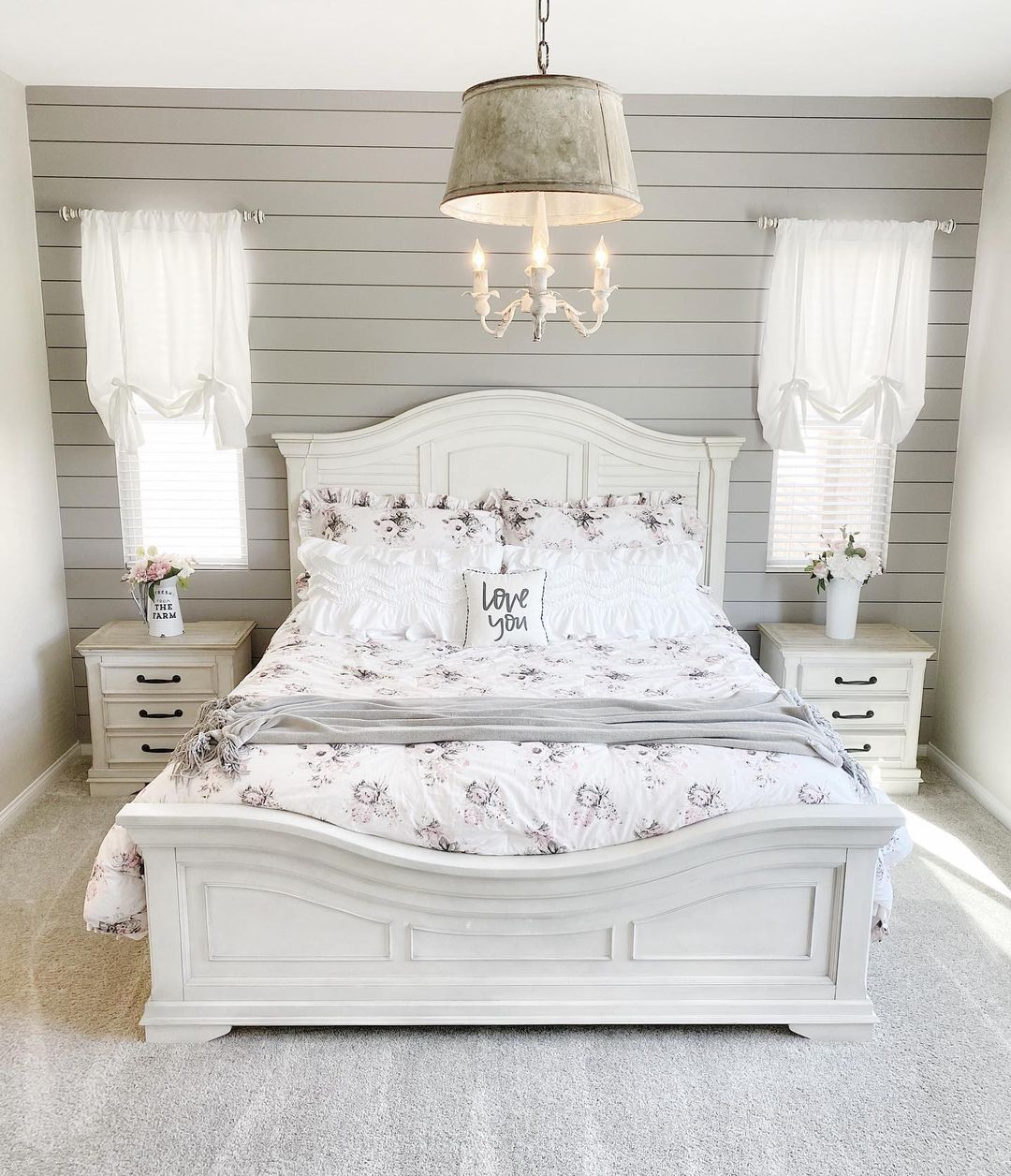 Farmhouse Floral Bedroom