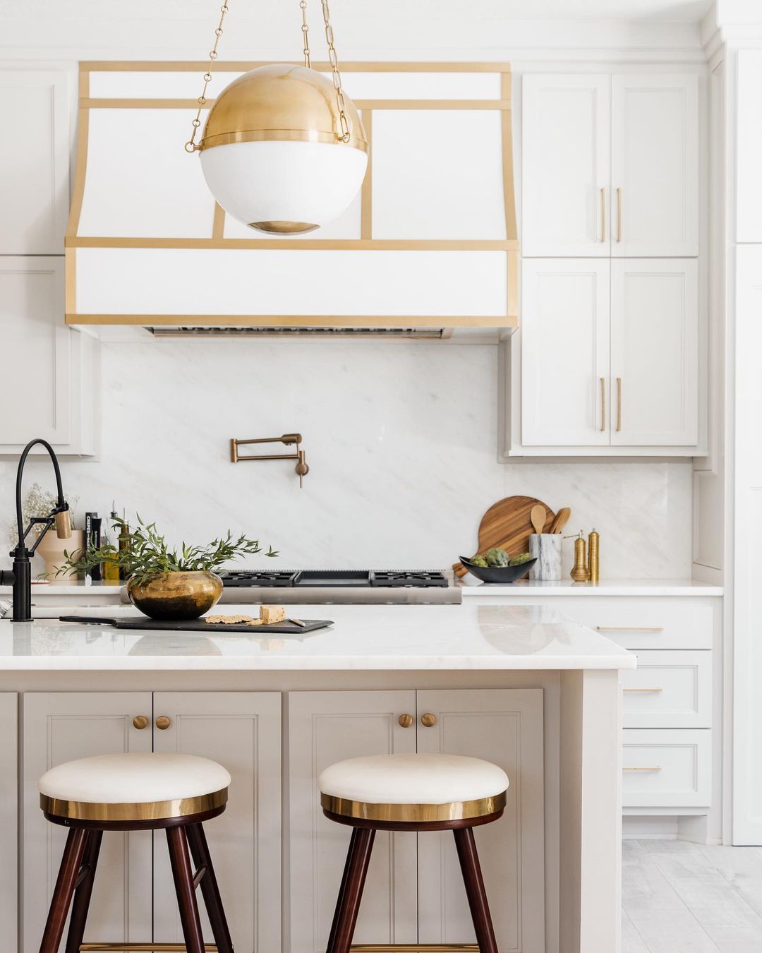 Modern Glamour with Gold Accents