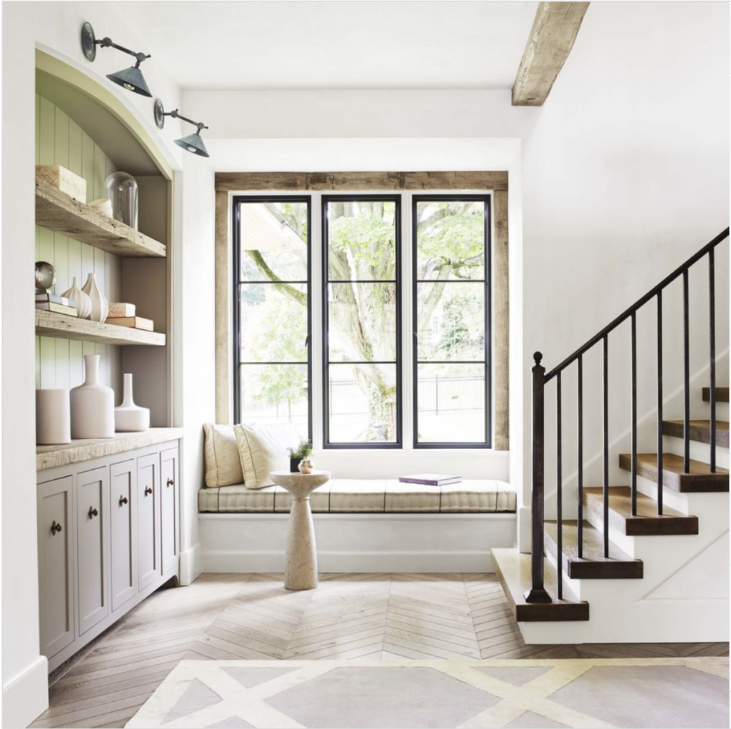 Reading Nook With Farmhouse Style Trim