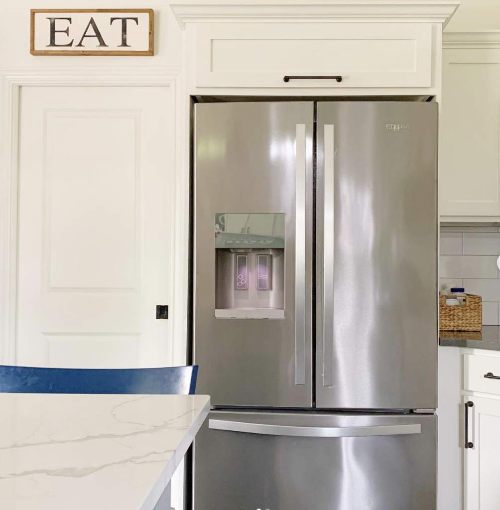 Farmhouse Storage Above the Refrigerator