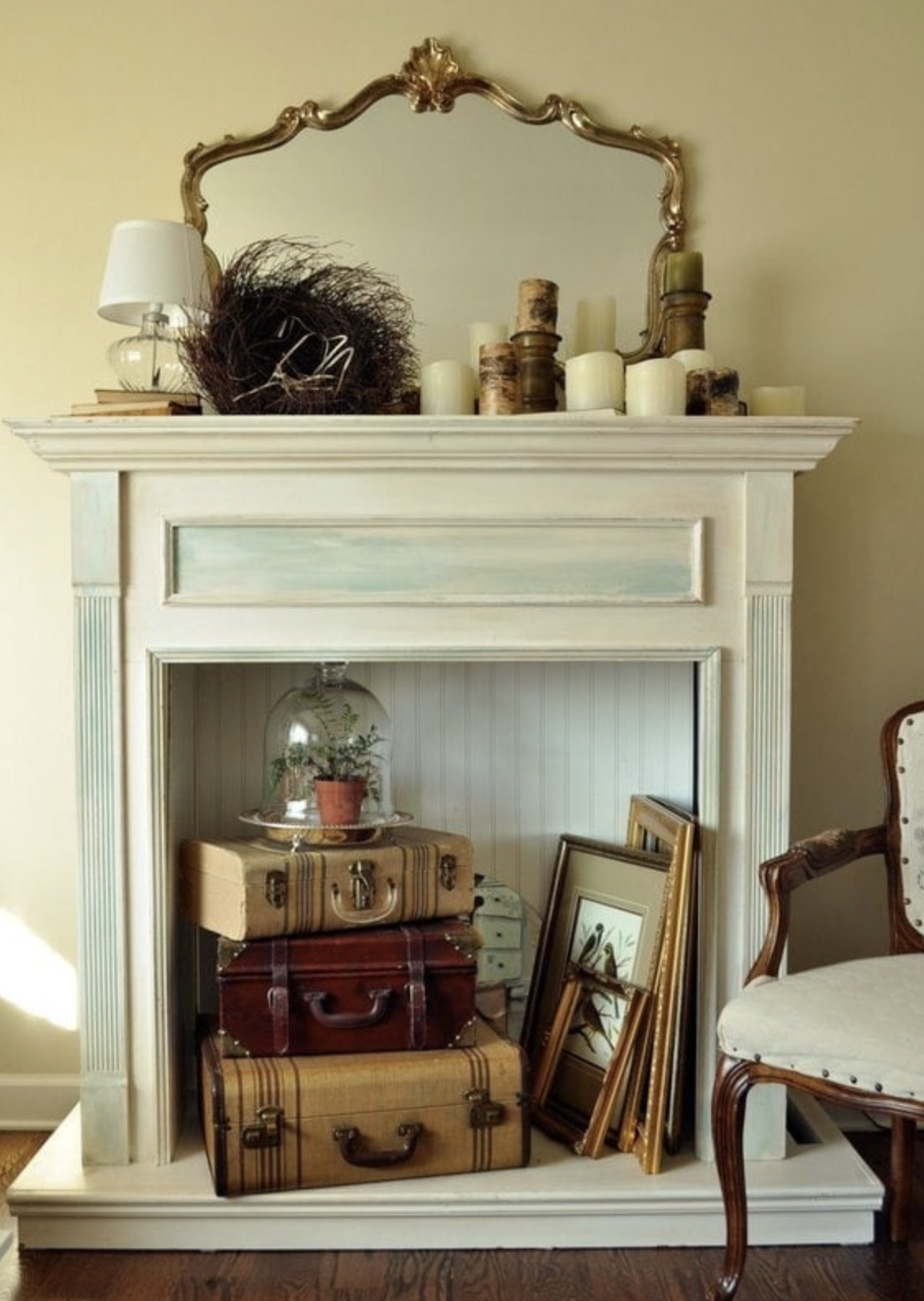 Faux Fireplace Mantel Entertainment Center