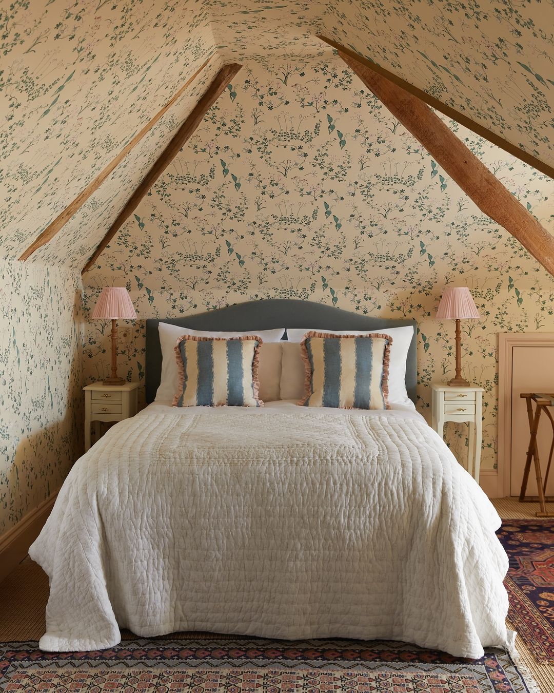 Floral Attic Bedroom