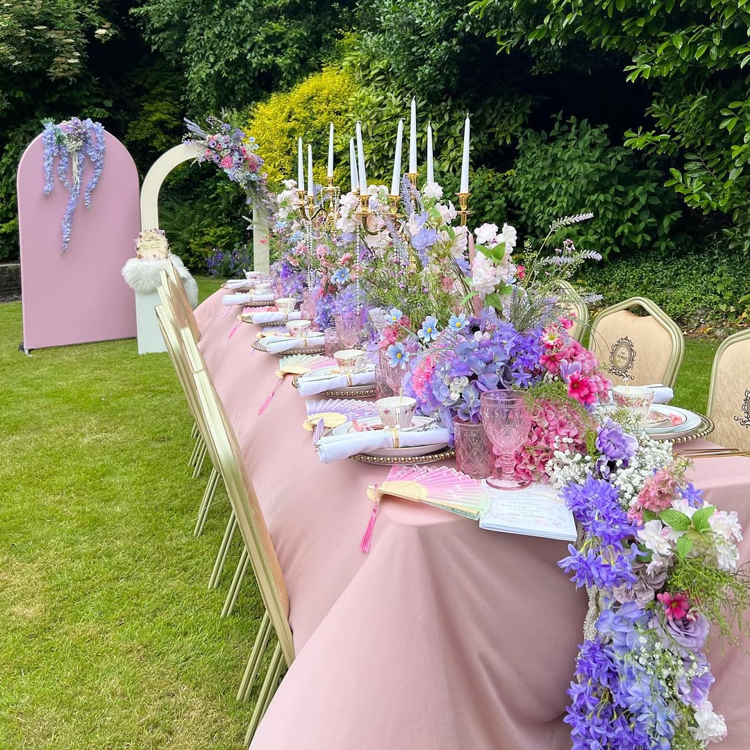 Flowing Floral Table Runner