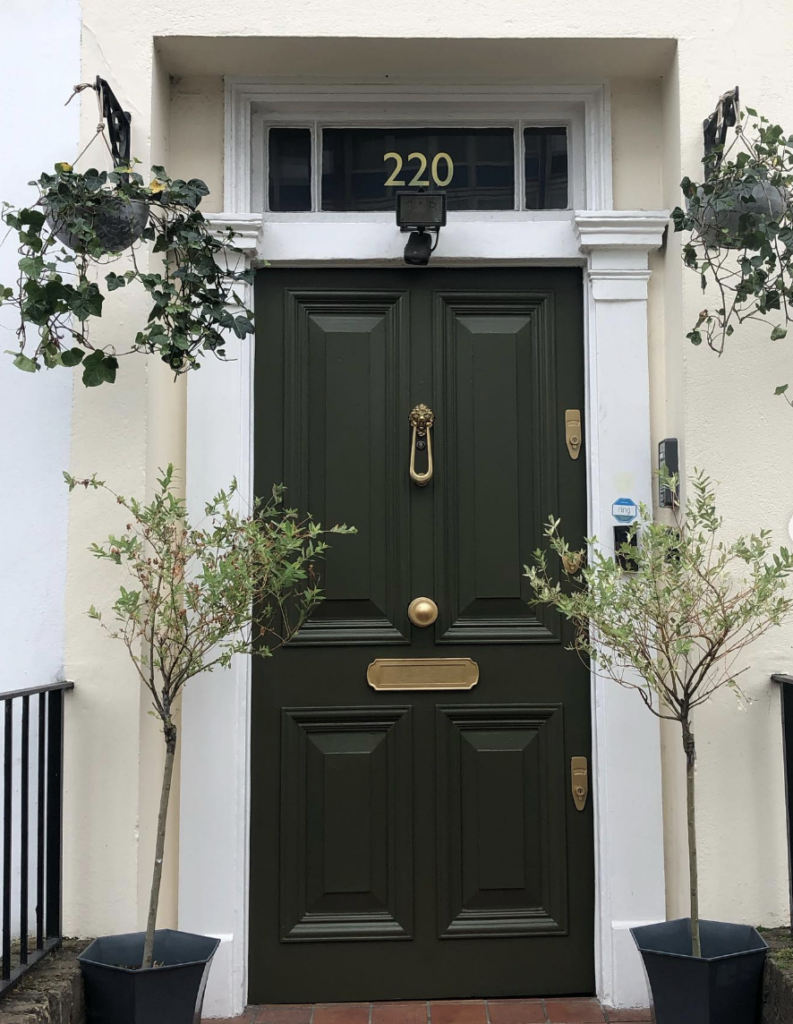 Forest Green Hanging Planters for the Front Door