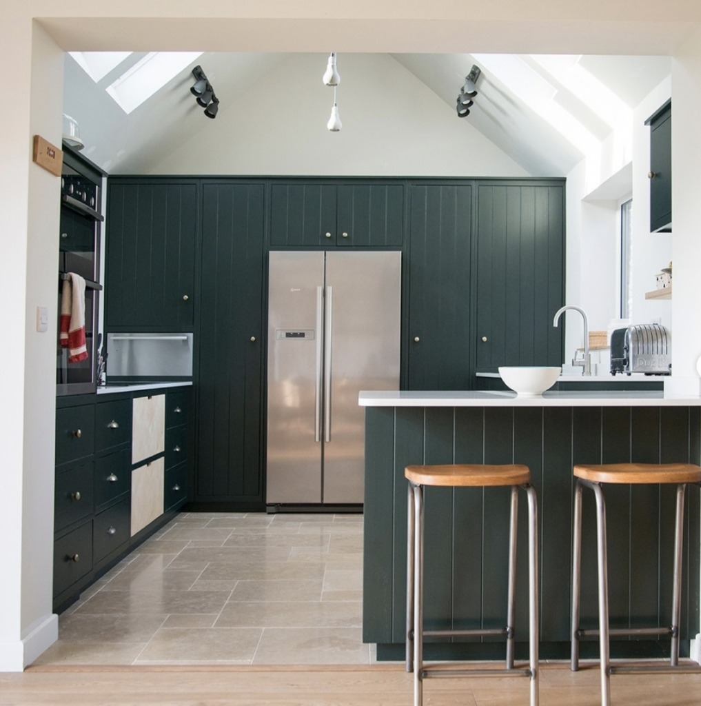 Forest Green Refrigerator Enclosure