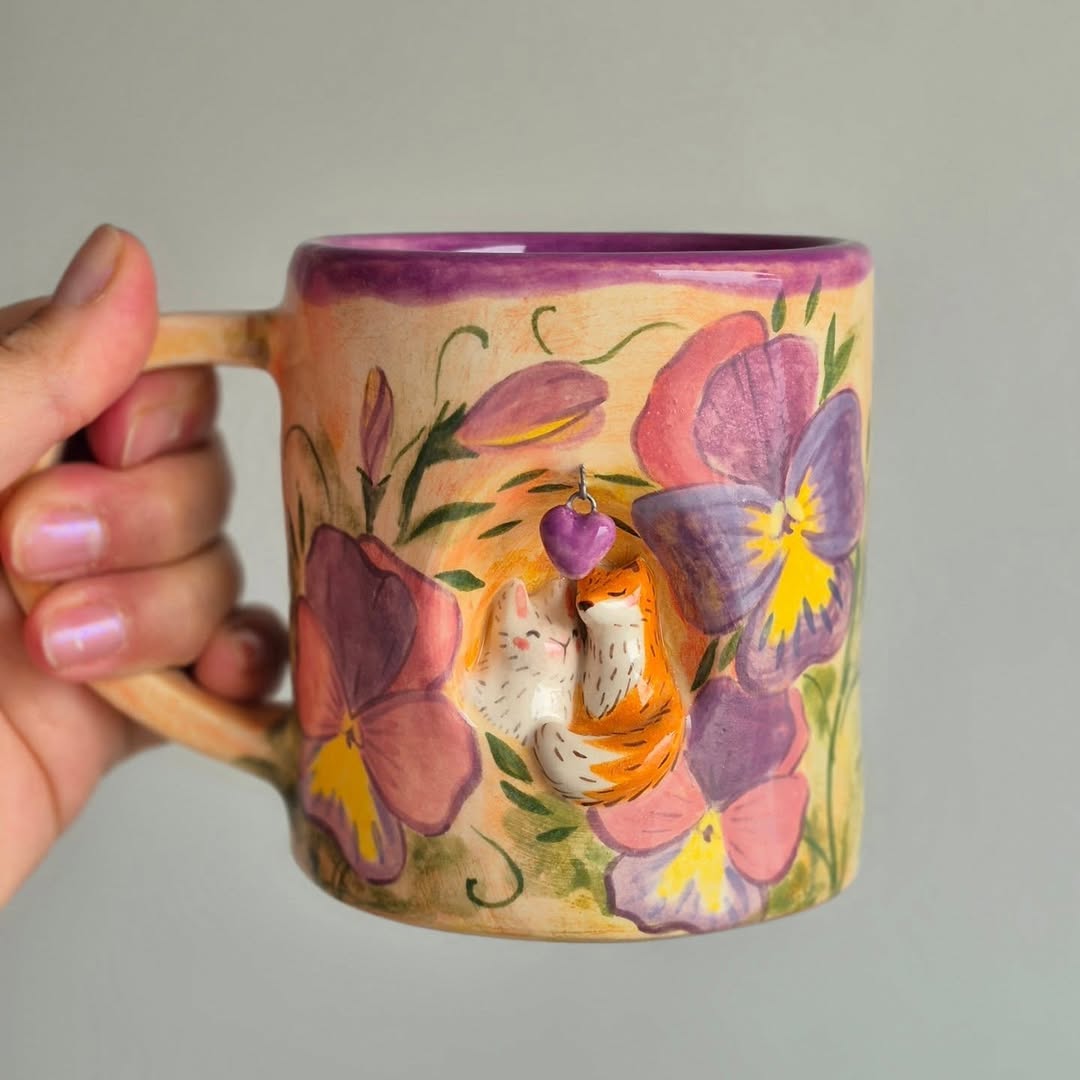 Foxes with Floral Romance